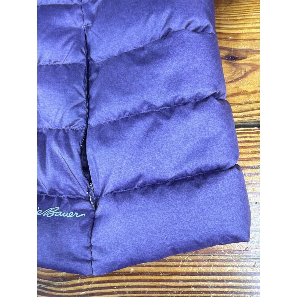 Eddie Bauer Puffer Vest Womens XXL Purple EB650 Down PRISTINE!!
